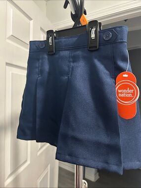 wonder nation Navy Pleated Girls' Skort
